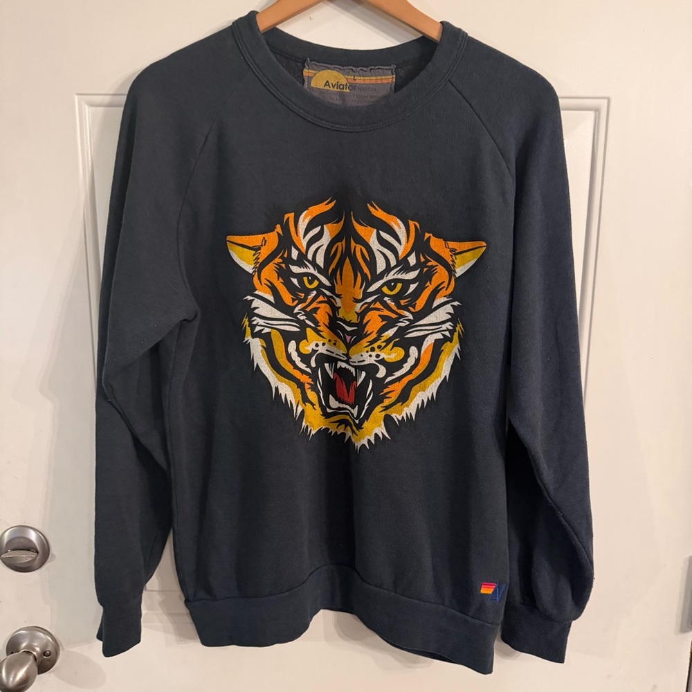 Aviator Nation Tiger Graphic Sweater